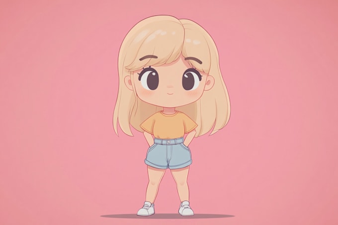 Gig Preview - Do a cute anime chibi art character design