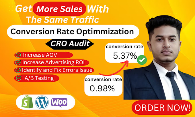 Gig Preview - Increase your sales and lead conversion rate optimization with cro audit