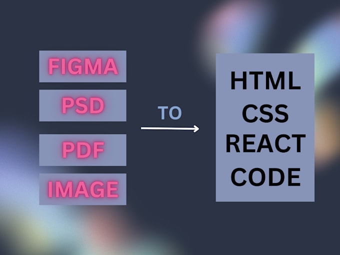 Bestseller - convert image, figma, PSD to HTML, CSS, react code