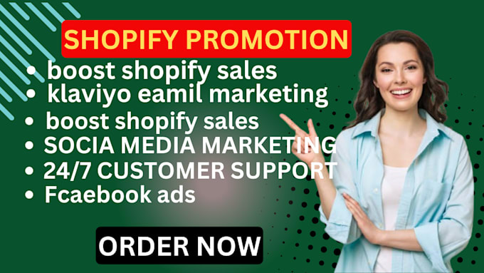 Gig Preview - Boost shopify sales shopify marketing ecommerce marketing sales funnel