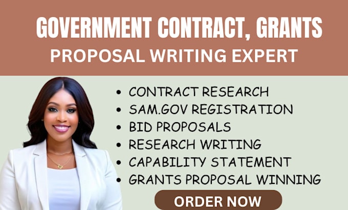 Gig Preview - Research government contract, grants, write a perfect bid proposal rfi,rfq,rfp