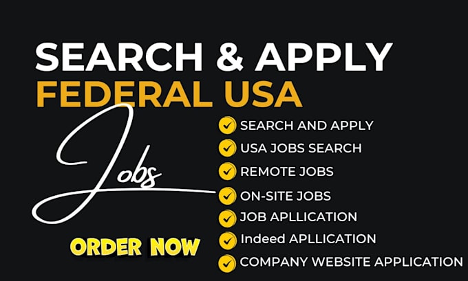 Gig Preview - Search and apply federal usajobs reverse recruit USA job hunting job application