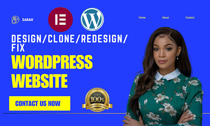 Gig Preview - Design clone redesign fix wordpress elementor wordpress changes wordpress help