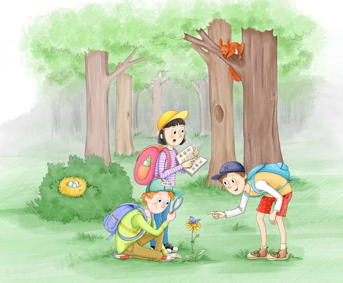 Gig Preview - Illustrate children story book illustration watercolor