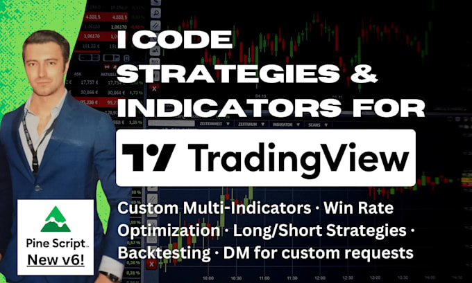 Bestseller - code custom indicator strategy backtest for tradingview in pinescript