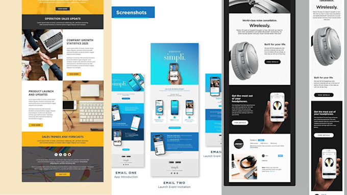 Gig Preview - Design klaviyo email template or mailchimp template or mailchimp newsletter