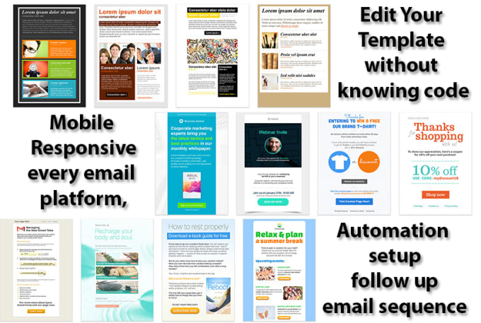 Gig Preview - Design activecampaign, convertkit email template, automation, form integration