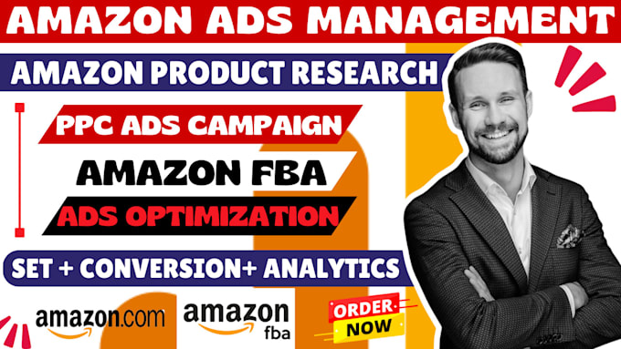 Gig Preview - Setup and manage amazon ads, amazon PPC campaign, amazon fba product research