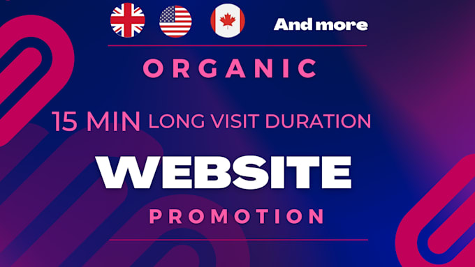 Gig Preview - Do 15min duration organic website promotion traffic with social media marketing