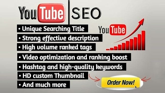 Gig Preview - Do best youtube video SEO for organic ranking