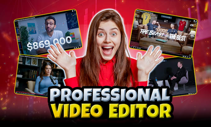 Gig Preview - Be your professional video editor for youtube and ig