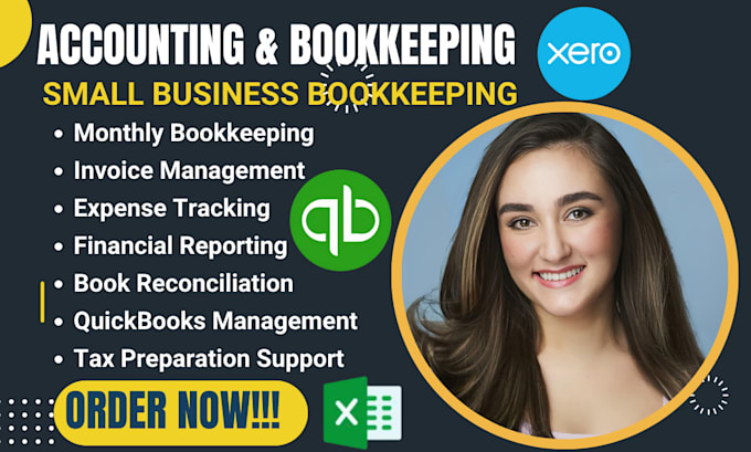 Gig Preview - Do accounting and bookkeeping in quickbooks online xero zohobooks wave sage