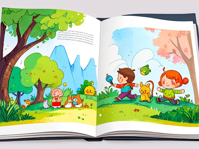 Bestseller - draw children story book illustration