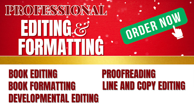 Gig Preview - Do professional book editing and formatting