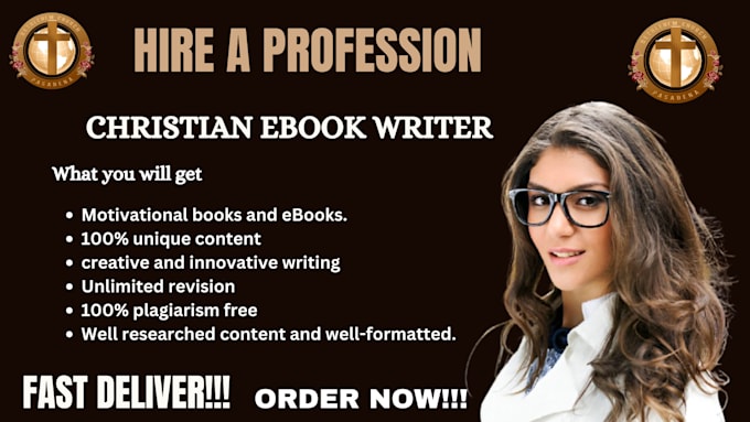 Gig Preview - Ghostwrite christian book fiction non fiction ghostwriting self help ebook