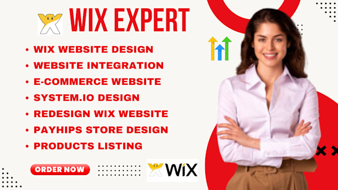 Gig Preview - Create professional wix website gohighlevel website redesign wix website design