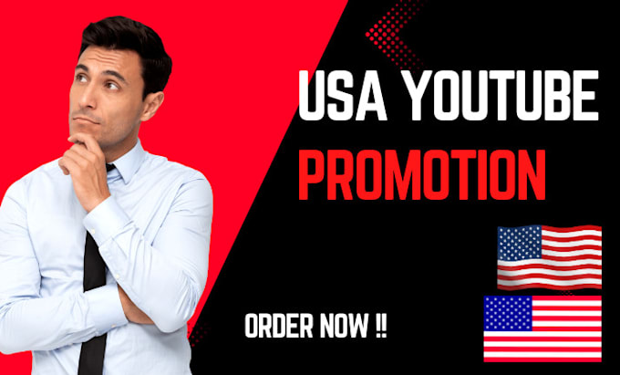 Gig Preview - Organic USA youtube video promotion promotion to USA base audience