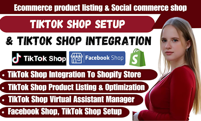 Gig Preview - Setup tiktok shop, integrate, or link tiktok shop to shopify store, seo listing