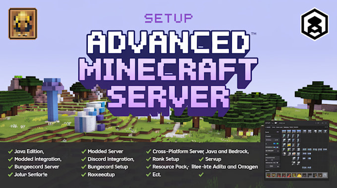 Gig Preview - Create an advanced custom minecraft server