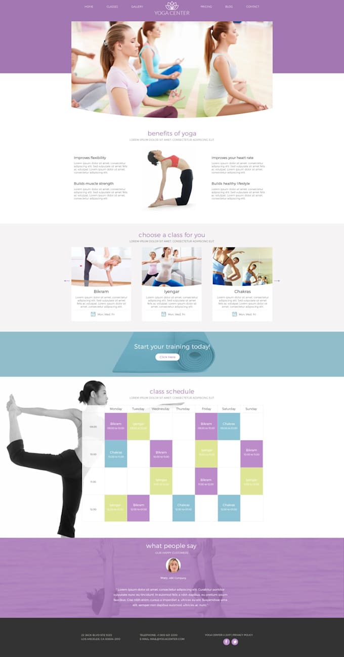 Gig Preview - Design luxury fitness website yoga workout or nutritional website