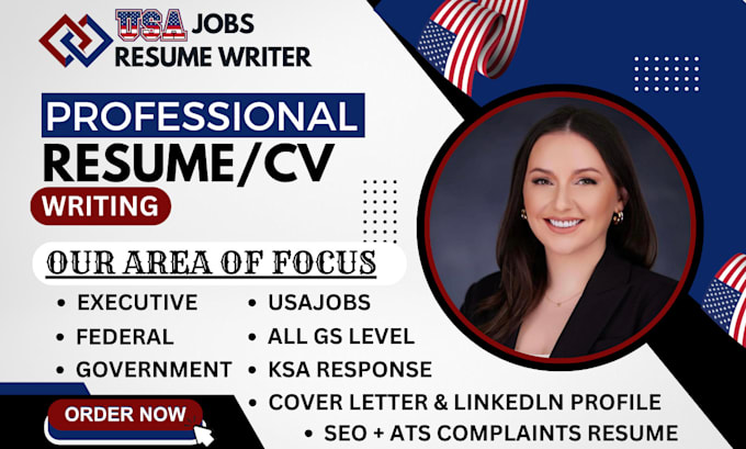 Gig Preview - Write ats usajobs federal ksa mtqs ska eco ptas government resume cover letter