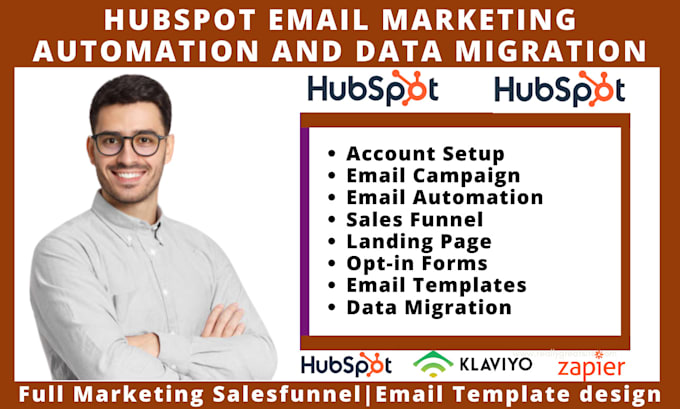 Gig Preview - Set up hubspot crm for sales and marketing automation klaviyo data migration