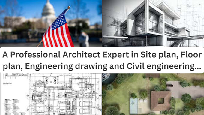 Gig Preview - Do professional civil engineering, architectural drawings with USA pe stamp