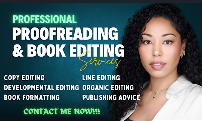 Gig Preview - Proofread and edit your book and ebookwriting, scriptwriting, screenplay fiction