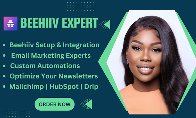 Gig Preview - Setup your beehiiv account beehiiv newsletter mailchimp, hubspot, drip campaign