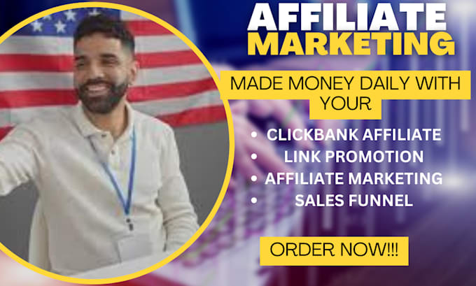 Gig Preview - Do clickbank affiliate link promotion, affiliate marketing promotion