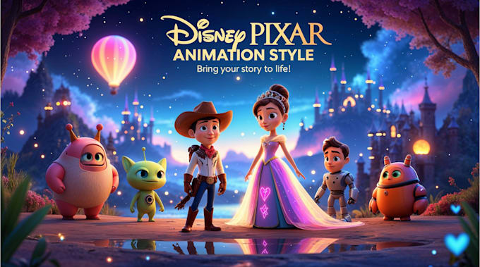 Gig Preview - Create a disney pixar animation short movie