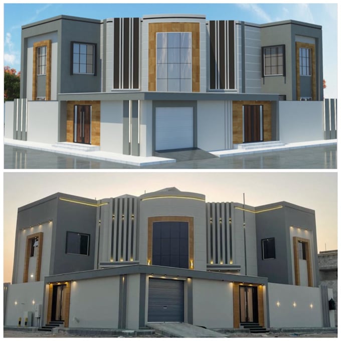 Gig Preview - Design, 3d architectural exterior of house, commercial building ,landscape