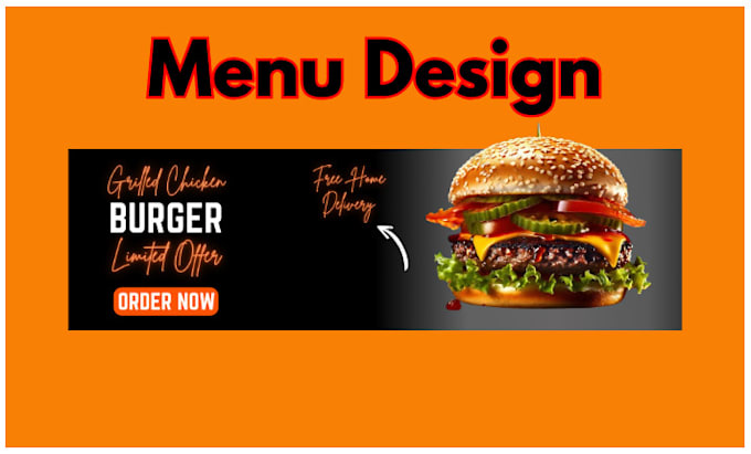 Gig Preview - Design food menu, restaurant menu design and food flyer