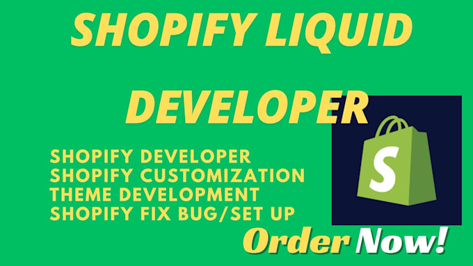 Gig Preview - Be your shopify liquid developer and shopify custom coding