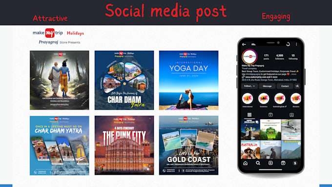 Bestseller - design custom social media posts to boost engagement