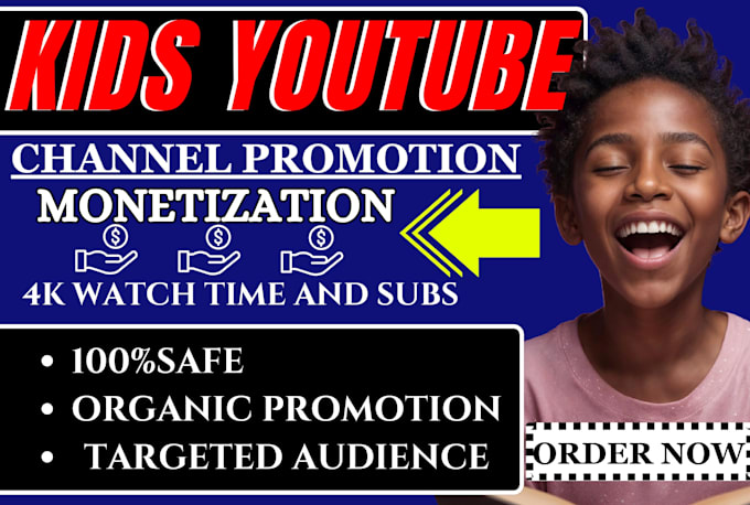 Bestseller - superfast kids youtube video promotion kids channel monetization channel growth