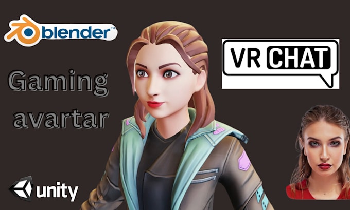 Gig Preview - Edit, create high quality vrchat custom character, vtuber model, 3d game blender