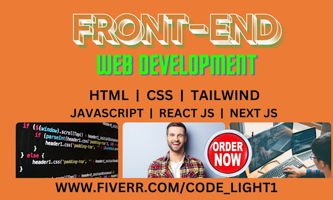 Bestseller - be your front end web developer using HTML CSS javascript reactjs nextjs mongodb