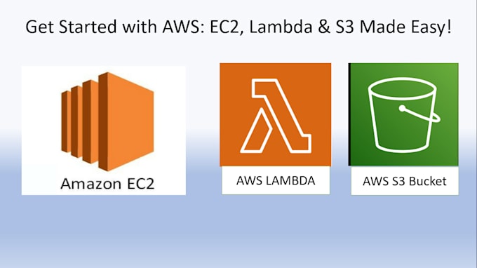 Gig Preview - Help you set up and manage AWS ec2, lambda, and s3 buckets