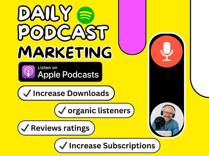 Gig Preview - Do viral podcast promotion and podcast marketing for more plays