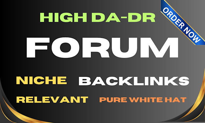 Gig Preview - Do manual high authority forum posting seo dofollow backlinks