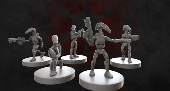 Gig Preview - Modify 3d print dnd miniature,tabletop toy model 3d zbrush fig,warhammer 40k,cnc