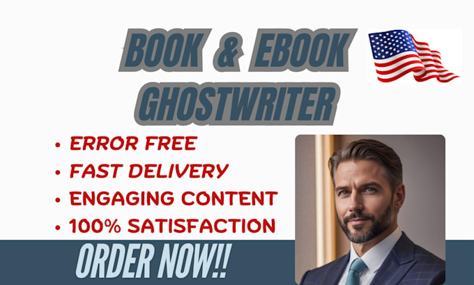 Gig Preview - Be your KDP ebook ghostwriter, memoir, self help ebook writer, book formatting