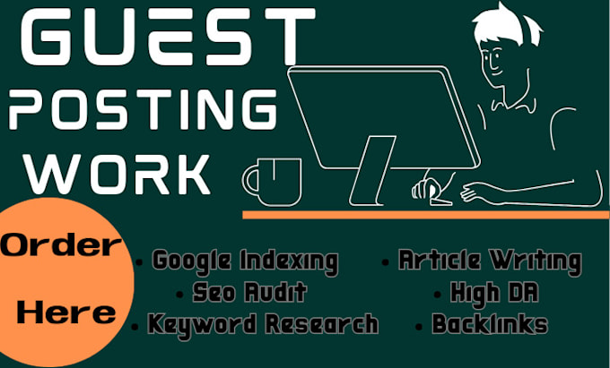 Gig Preview - Do guest post seo services and optimised your page