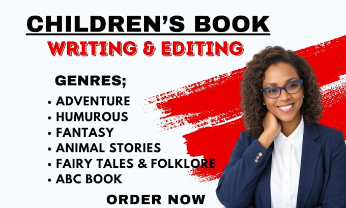 Gig Preview - Be your children story book ghostwriter,  children book writer do kid book