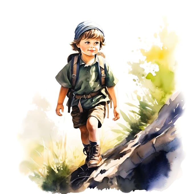 Gig Preview - Create watercolor children book illustration