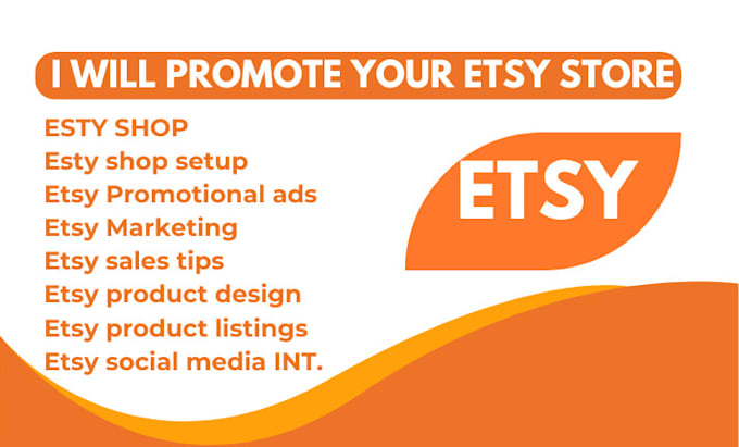 Gig Preview - Do esty store creation, etsy seo, etsy product listing, etsy promotion