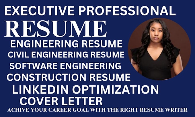 Gig Preview - Craft construction civil eniginer, cyber security oil and gas engineering resume