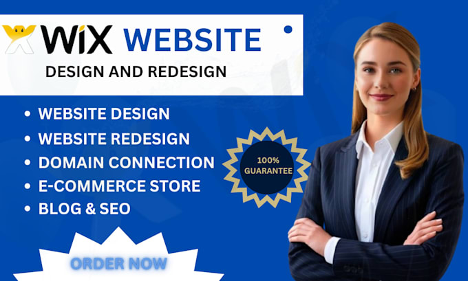 Gig Preview - Do wix website design, wix redesign, wix landing page