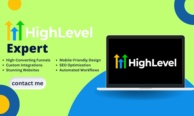 Gig Preview - Build your gohighlevel funnels, websites, and set up your automation